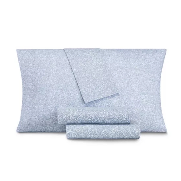 Aq Textiles Modernist Floral 4-Pc Queen Sheet Set - Picture 1 of 9